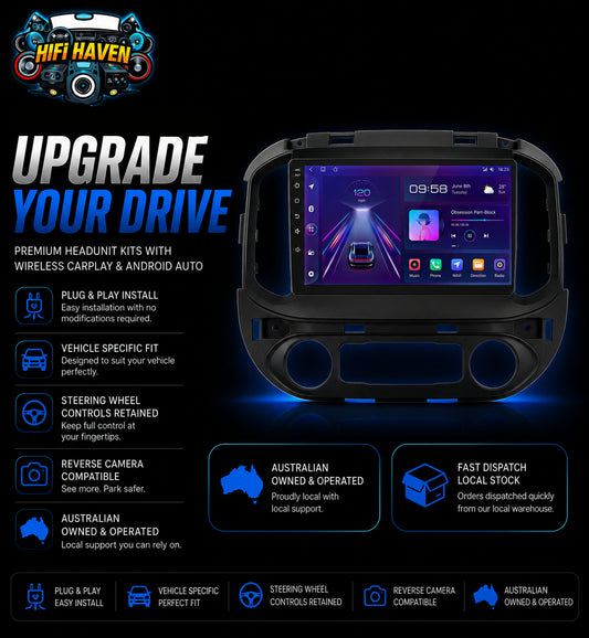 Holden Colorado 2016-2023 9" Carplay Kit