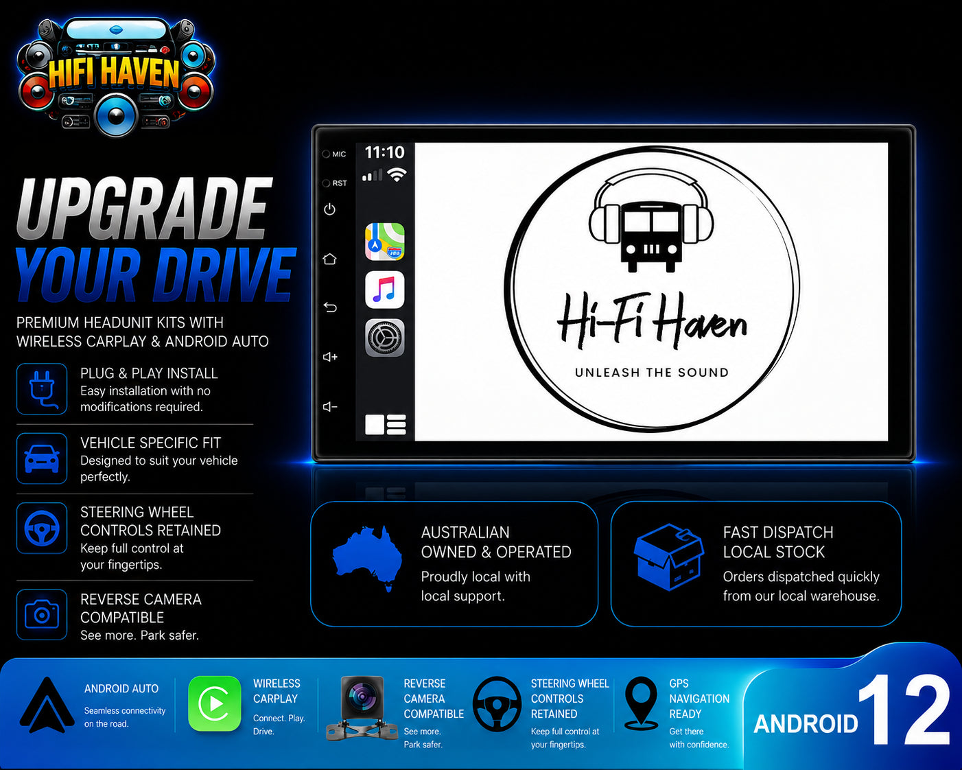 Nissan Patrol  2004-2015 7" CarPlay and Android Auto Kit