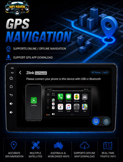 Nissan Patrol  2004-2015 7" CarPlay and Android Auto Kit