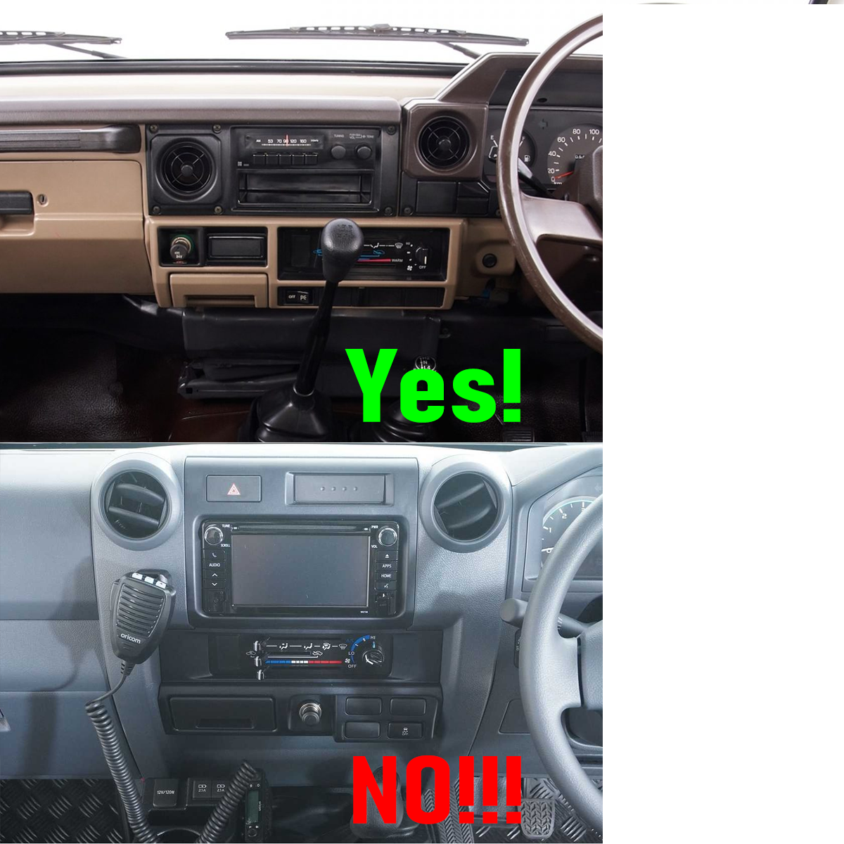 Toyota Landcruiser 1982-2006 7" CarPlay and Android Auto Kit