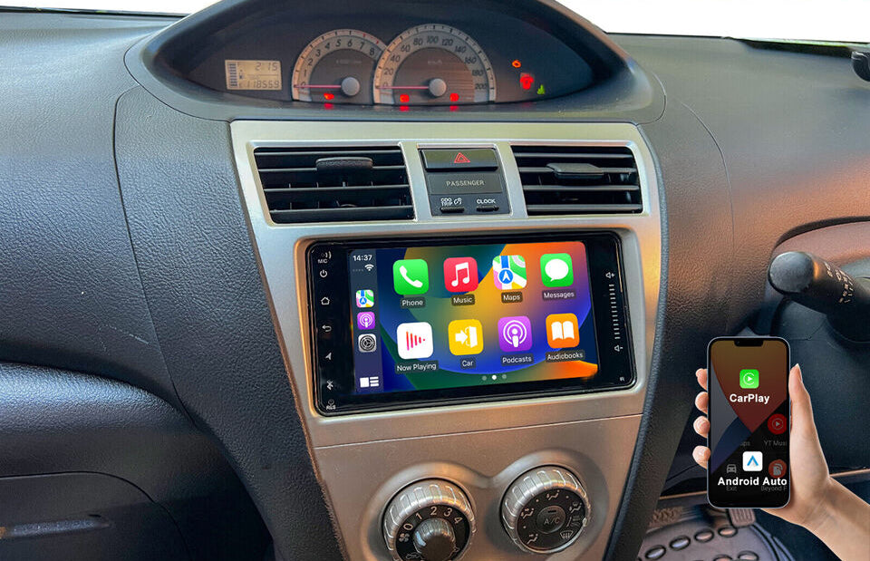 Toyota Yaris 2005-2013 7" CarPlay and Android Auto Kit