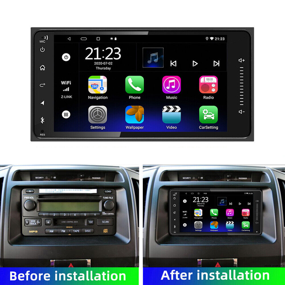 Toyota universal basic 7" CarPlay and Android Auto Kit